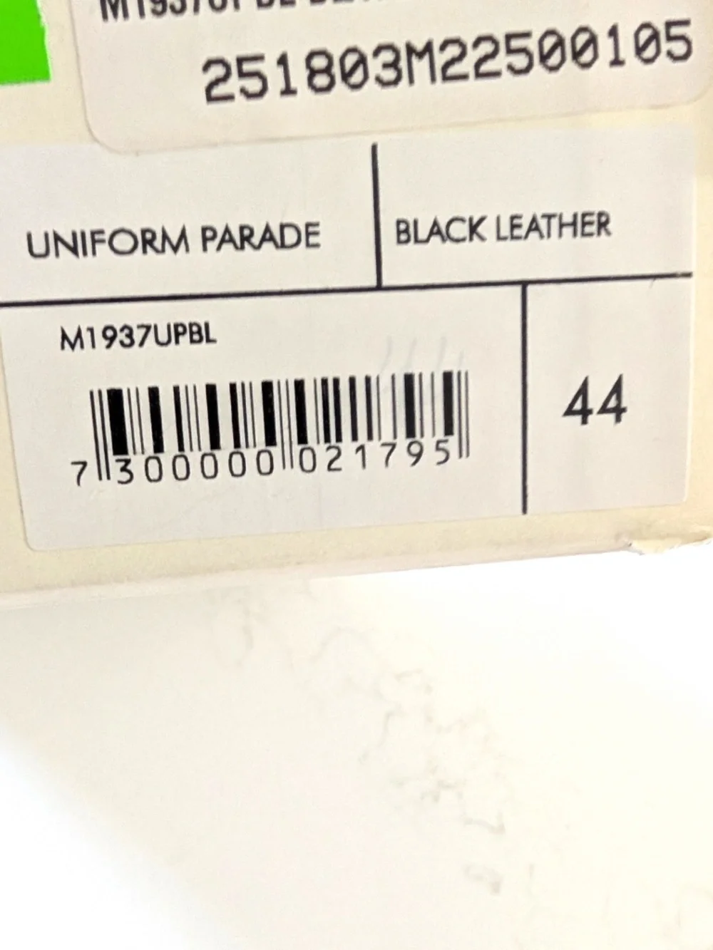 Our Legacy Uniform Parade Derby Shoes | EU 44 / US 11 | Black Italian Leather